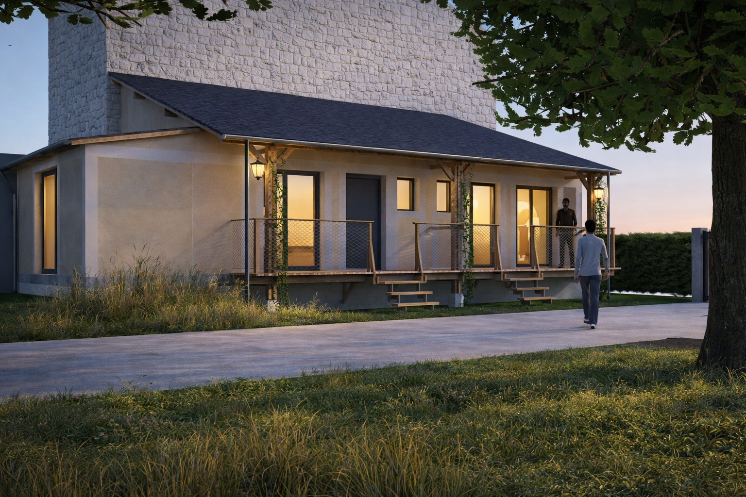 Gîte O. — Réhabilitation d'une annexe en gîte — Giverny
